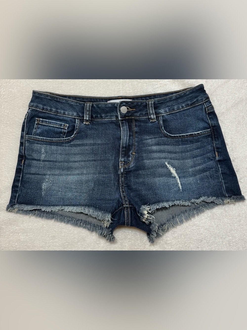Pink Victoria’s Secret Stretchy Denim Cutoff Low Rise Shorts Size 10